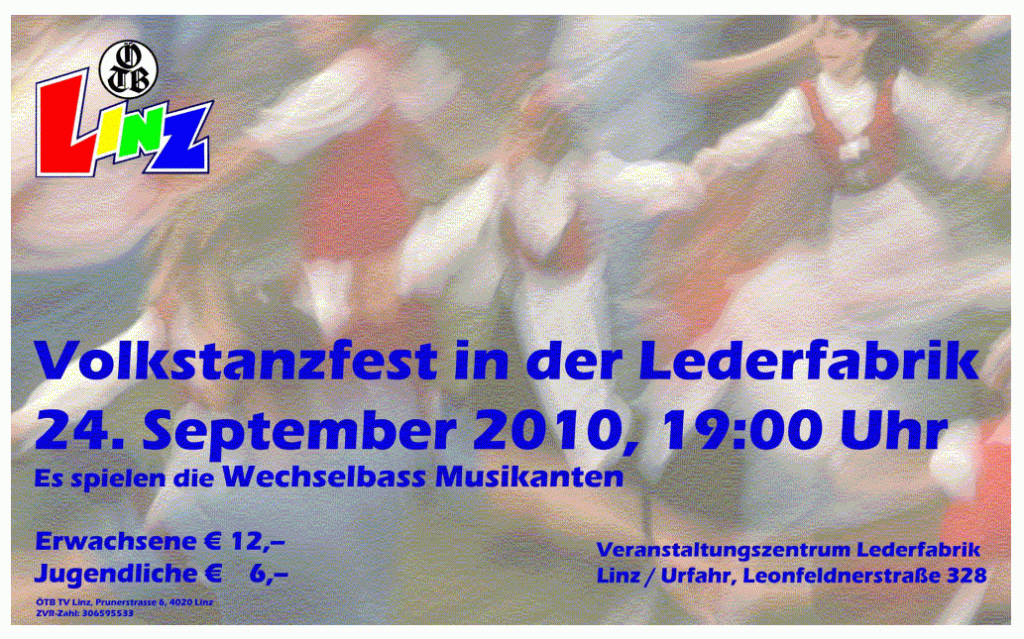 Volkstanzfest in der Lederfabrik Volkstanzfest in der Lederfabrik