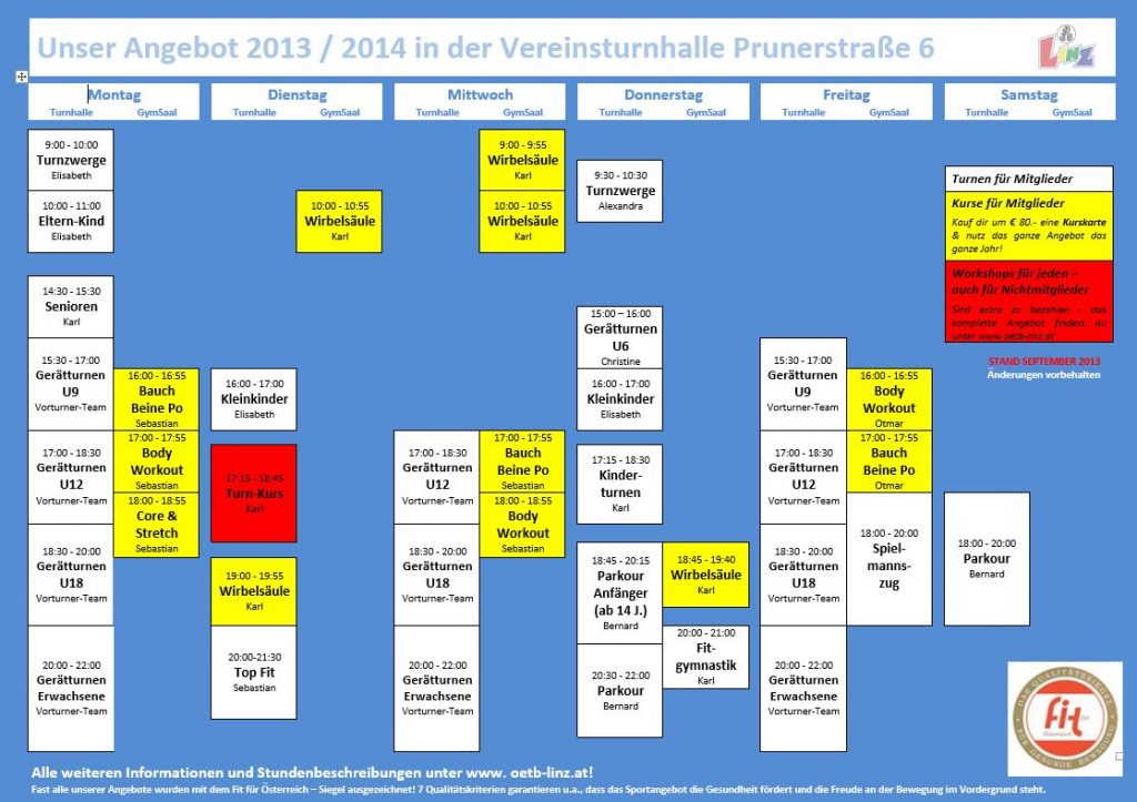 Unser Angebot 2013 / 2014 Unser Angebot 2013 / 2014