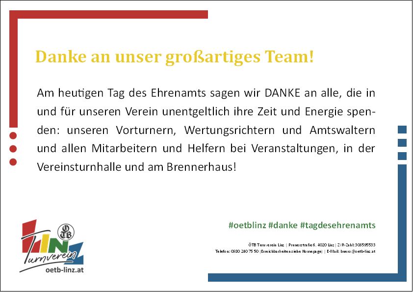 Danke an unser großartiges Team! Danke an unser großartiges Team!